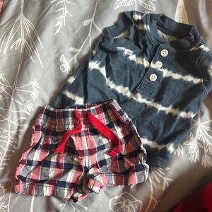 Carters newborn 4th of July set, supper cute worn once